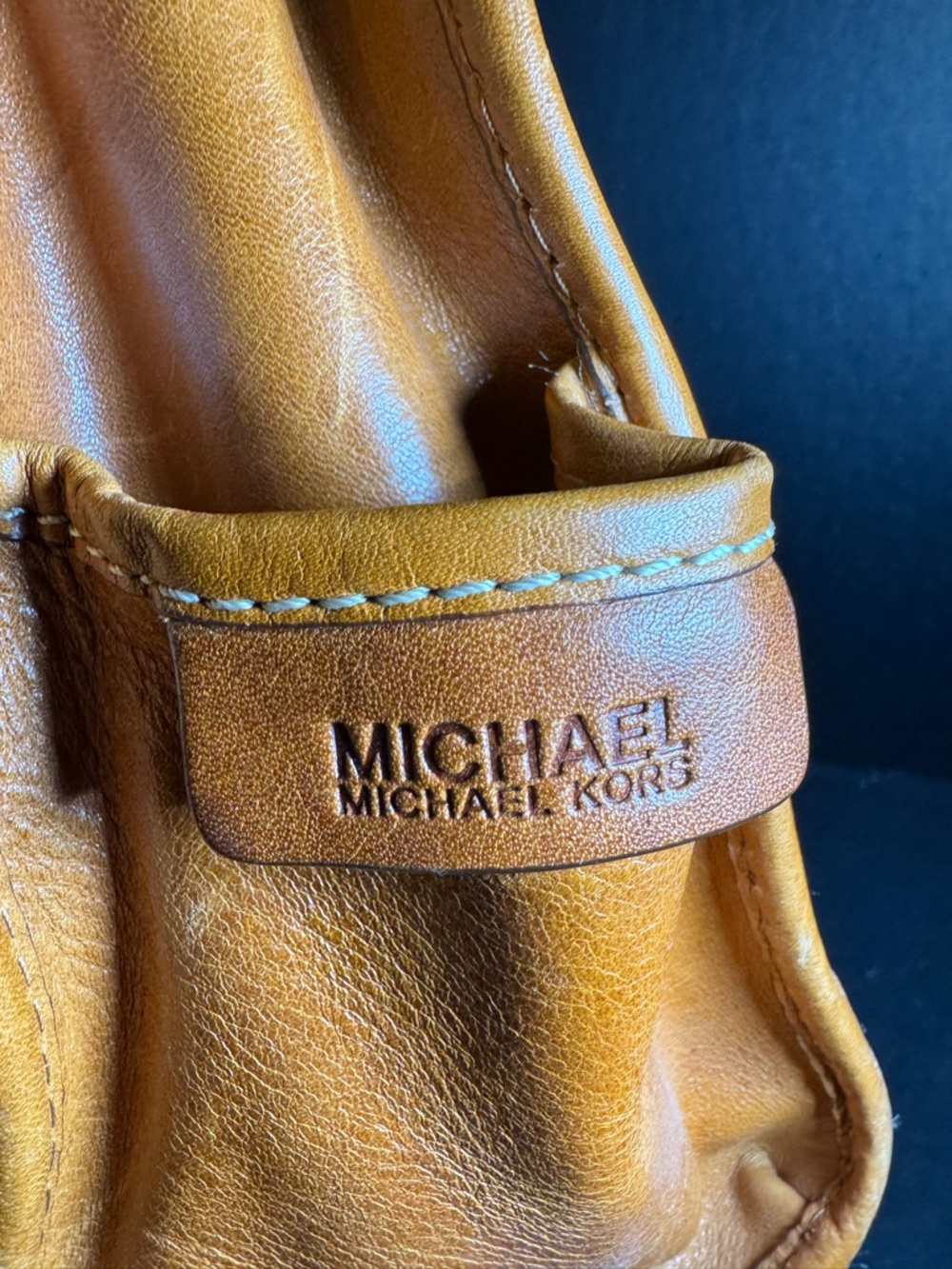 Michael Kors Structured Leather Satchel [Item 0339] - Picture 3 of 9